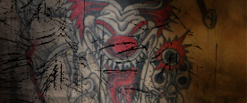 Crazy Clown On Ribs Tattoo