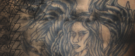 Devil Pinup Girl On Ribs Tattoo