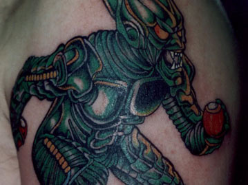 Full Color Green Goblin Arm Tattoo