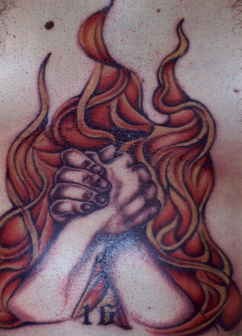 Full Color Hands Clasped Over Full Color Hands Clasped Over