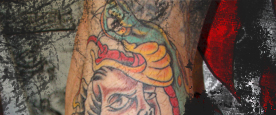 Colored Snake Tattoo