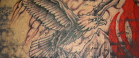 Nice Landscaped Half Sleeve Tattoo