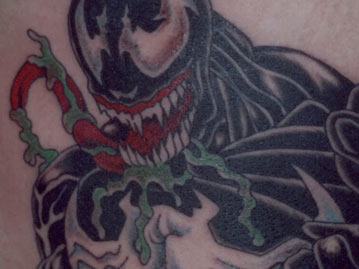 Large Venom Rib Cage Tattoo